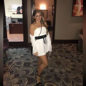 Elegant White Off-Shoulder Dress